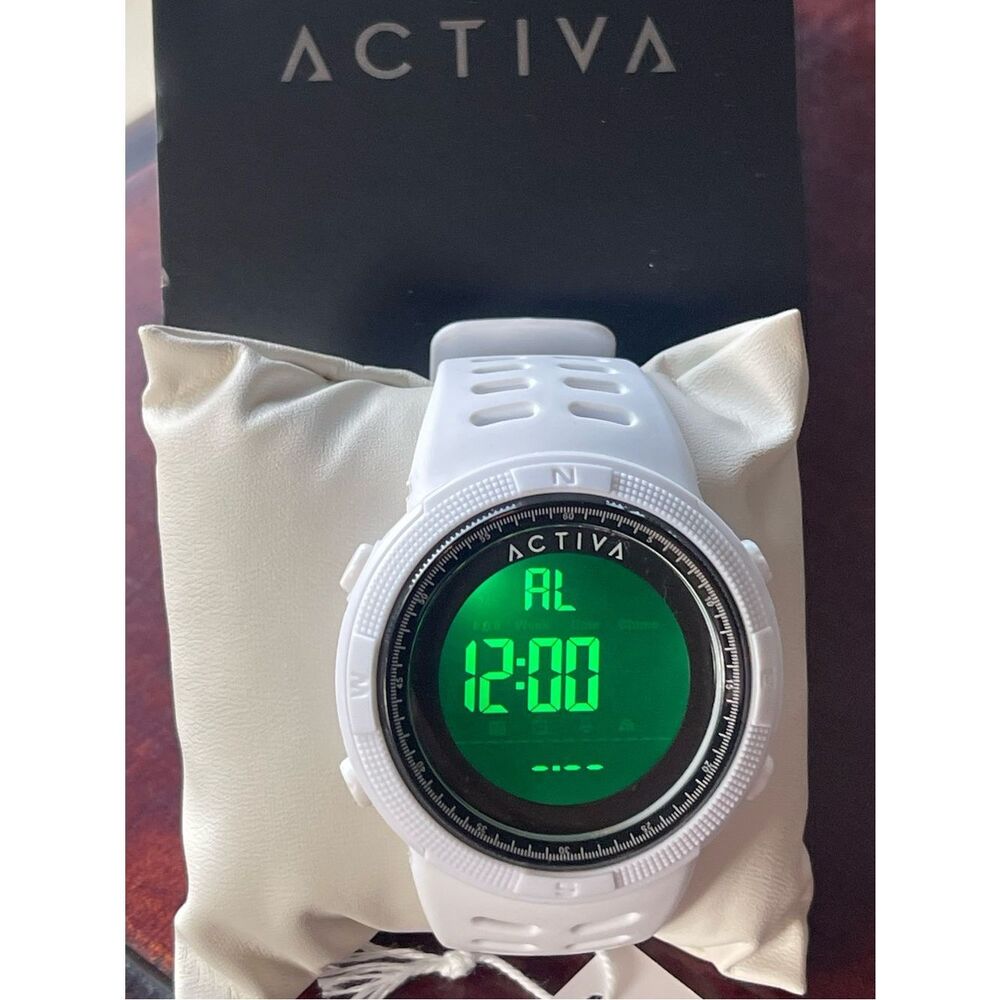 Activa X Invicta Digital Men's Watch - 50mm, White (ACW1915-007)